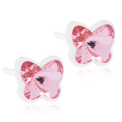 Plastic Butterfly Light Rose 5mm